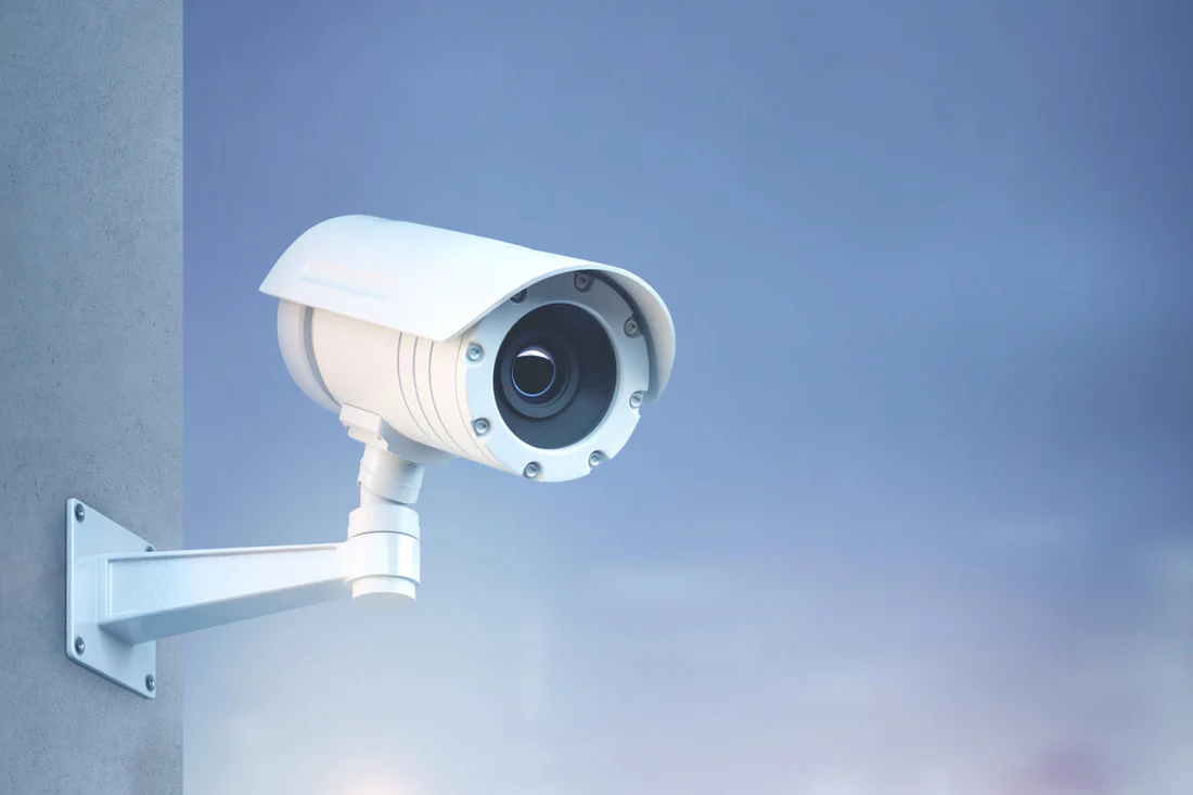 A modern CCTV surveillance camera